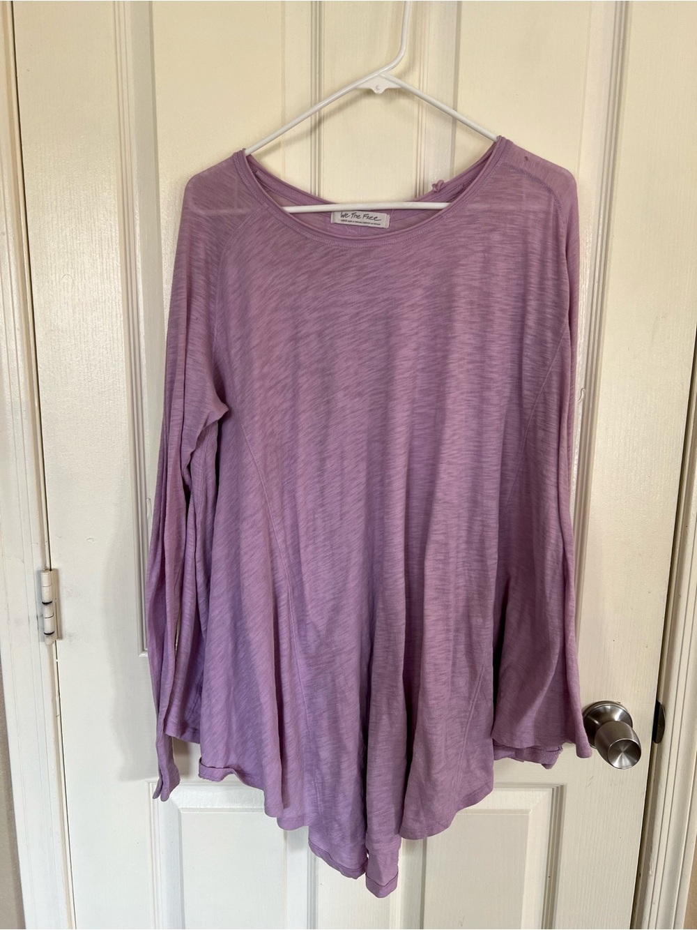 Free People We The Free Aria Trapeze Top Lilac Purple Large